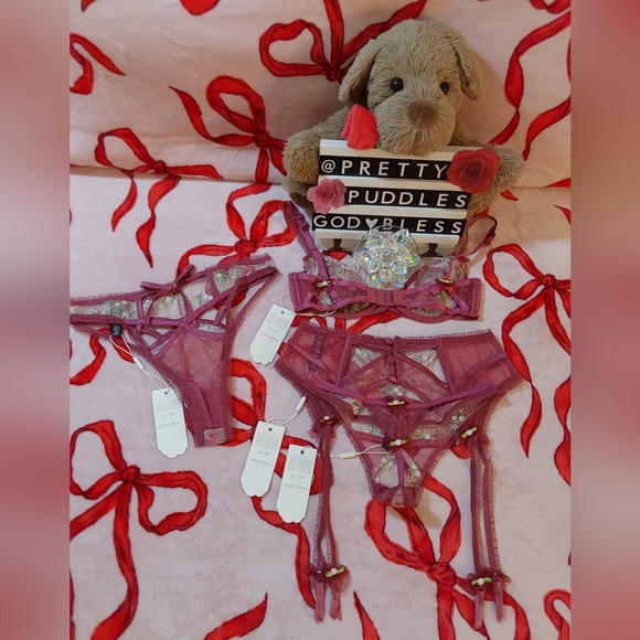 💐 2pc For Love & Lemons Camila Bra & H-W Cheeky Set 💐 - Picture 4 of 14